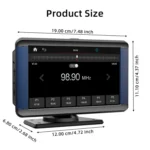 B300R 7 inch Portable Car MP5 Player Built-in Driving Recorder Support CarPlay / Android Auto - Image 2