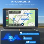 B300R 7 inch Portable Car MP5 Player Built-in Driving Recorder Support CarPlay / Android Auto - Image 6