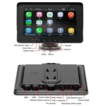 B5310 7 inch Portable Car MP5 Player Support CarPlay / Android Auto - Image 3