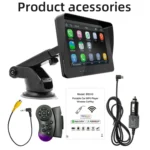 B5310 7 inch Portable Car MP5 Player Support CarPlay / Android Auto - Image 4