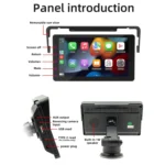 B5311 7 inch Portable Car MP5 Player Support CarPlay / Android Auto - Image 3
