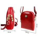 6062 Lady Retro Oil Wax Leather Shoulder Bag Small Phone bag - Image 8