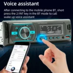 D3156 Car Colorful Lights MP3 Player Supports Voice Assistant / FM - Image 6