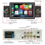SWM151C 5 inch Portable Car MP5 Player Support CarPlay / Android Auto - Image 3
