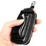 9108 Large Capacity Zipper Leather Keys Holder Bag Multi-function Wallet - Image 4
