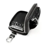 9108 Large Capacity Zipper Leather Keys Holder Bag Multi-function Wallet - Image 5