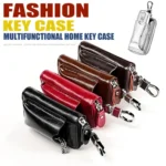 9108 Large Capacity Zipper Leather Keys Holder Bag Multi-function Wallet - Image 10