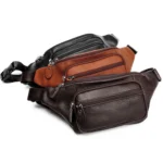 6030 Outdoor Leather Single Shoulder Messenger Bag Sports Multi-functional Phone Waist Bag - Image 10
