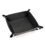 7001 Leather Desktop Square Storage Box Household Life Oddments Tray