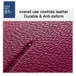 7001 Leather Desktop Square Storage Box Household Life Oddments Tray - Image 5