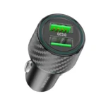 BOROFONE BZ21A Brilliant QC3.0 Dual USB Ports Fast Charging Car Charger  – Qty: 5 Units - Image 2