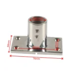 A8767 Ship / Yacht 316 Stainless Steel 90 Degree Square Tube Holder with Screws + Wrench - Image 4