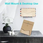 YX079 Acrylic Envelope Storage Display Rack Smile Mail Folder Organizer - Image 4