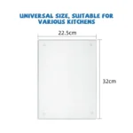 YX077 Transparent Acrylic Non Slip Cutting Board - Image 3