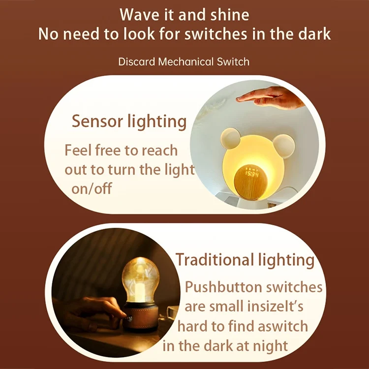 EDA0061094_4.webp Moonlight Smart Sensing Bear Lamp Supports Bluetooth Speaker Wireless Charging - Image 5
