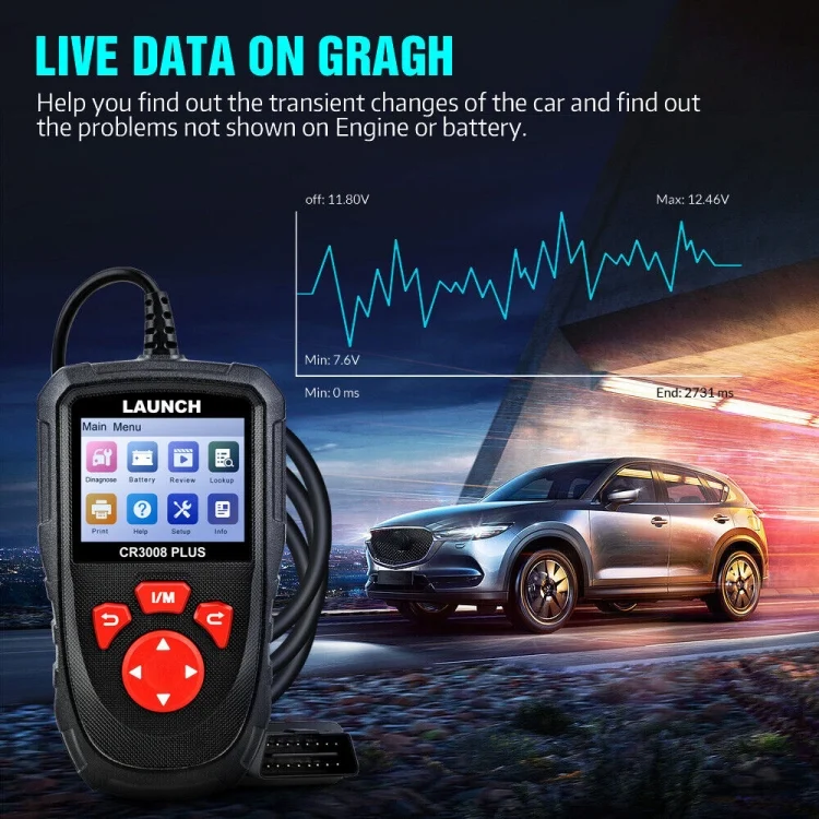 EDA0061315_5.webp LAUNCH CR3008Plus Car Engine Fault Diagnosis Tool - Image 6