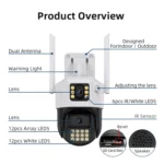 QX86 Motion Tracking Night Vision Smart Camera Supports Voice Intercom - Image 14