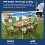 QX86 Motion Tracking Night Vision Smart Camera Supports Voice Intercom - Image 3