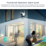 QX103 Humanoid Recognition AI Alarm WiFi Dome Dual IP Camera - Image 2