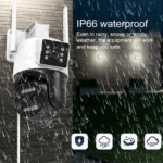 QX103 Humanoid Recognition AI Alarm WiFi Dome Dual IP Camera - Image 5