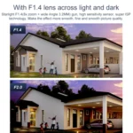 QX103 Humanoid Recognition AI Alarm WiFi Dome Triple IP Camera - Image 3