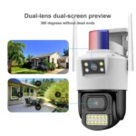 QX105 2MP Outdoor Waterproof WiFi Dual Lens Surveillance Camera - Image 2