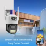 QX105 2MP Outdoor Waterproof WiFi Dual Lens Surveillance Camera - Image 8