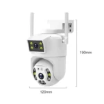 QX106 2MP Outdoor Waterproof WiFi Dual Lens Surveillance Camera - Image 2