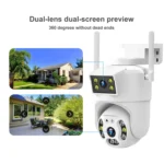 QX106 2MP Outdoor Waterproof WiFi Dual Lens Surveillance Camera - Image 3