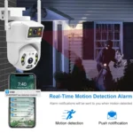 QX106 2MP Outdoor Waterproof WiFi Dual Lens Surveillance Camera - Image 5