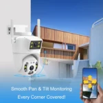 QX106 2MP Outdoor Waterproof WiFi Dual Lens Surveillance Camera - Image 9