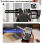 QX87 4MP WiFi Dual Camera Supports Two-way Voice Intercom & Humanoid Detection - Image 8