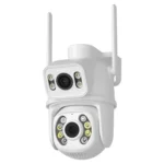 QX95 6MP WiFi Dual Camera Supports Two-way Voice Intercom & AI Recognition