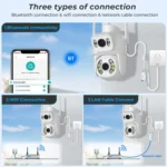 QX95 6MP WiFi Dual Camera Supports Two-way Voice Intercom & AI Recognition - Image 4