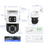 QX101 6MP WiFi Dual Camera Supports Two-way Voice Intercom & Infrared Night Vision - Image 5