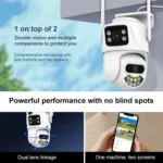 QX102 3MP WiFi Triple Camera Supports Two-way Voice Intercom & Infrared Night Vision - Image 6