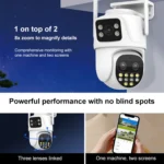 QX104 3MP WiFi Triple Camera Supports Human Face Recognition & AI Alarm - Image 6