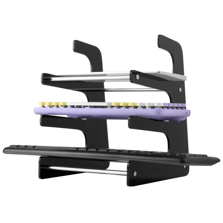 EDA006143901A_2.webp Acrylic Keyboard Storage Bracket Three Layer Keyboard Display Stand - Image 3