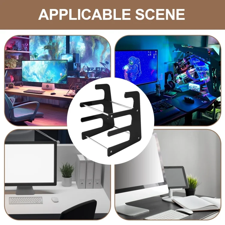 EDA006143901A_5.webp Acrylic Keyboard Storage Bracket Three Layer Keyboard Display Stand - Image 6