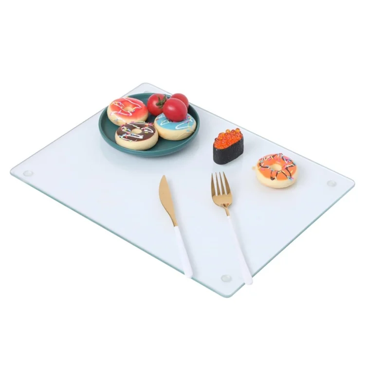 EDA0061451.webp Transparent Acrylic Rectangular Cutting Board with Anti-Slip Mat, Size: 40x30x0.3cm - Image 1