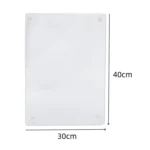 Transparent Acrylic Rectangular Cutting Board with Anti-Slip Mat, Size: 40x30x0.3cm - Image 2