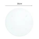 Transparent Acrylic Round Cutting Board with Anti-Slip Mat, Size: 30x30x0.3cm - Image 2