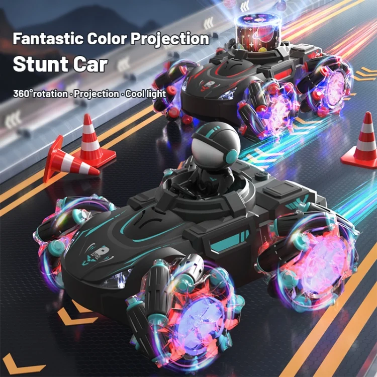 EDA006172201A_5.webp Q169 2.4G Magic Color Projection Stunt Remote Control Car - Image 6