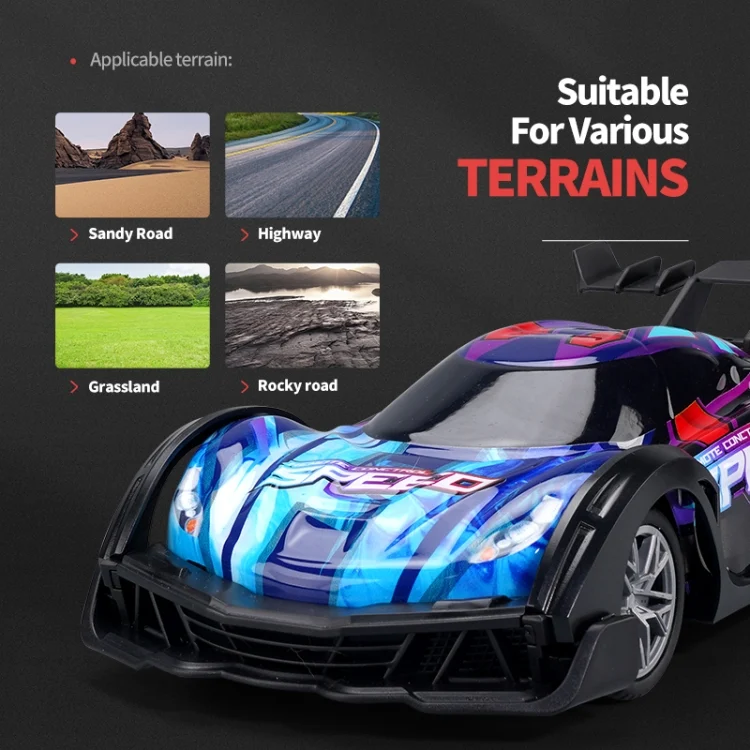 EDA006172501A_7.webp Q170 Colorful Lights Racing Four-wheel Drive Remote Control Car - Image 8