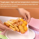 100sheets / Pack Square Baking Greaseproof Paper Burger Sandwich Liner Paper, size: 22x22cm - Image 5
