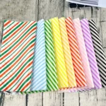 100sheets / Pack Striped Baking Greaseproof Paper Food Placemat Paper, size: 30x30cm - Image 2