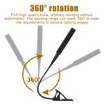 LED Reading Light Clip Book USB Charging Mini Bedside Learning Lamp - Image 3