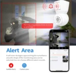 ESCAM QF202 E27 2x2MP Dual Lens Motion Detection Waterproof WiFi IP Two Way Audio Night Vision Camera - Image 5