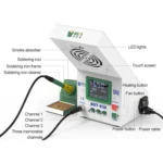 BEST BST-938 LED Electric Iron Smoking Instrument Smoke Purifier Soldering Station with Exhaust Fan - Image 2