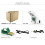 BEST BST-938 LED Electric Iron Smoking Instrument Smoke Purifier Soldering Station with Exhaust Fan - Image 5